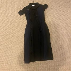 PSWL Black and Blue long dress body con size 2
